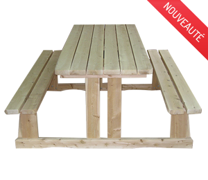 Table de parc en cèdre